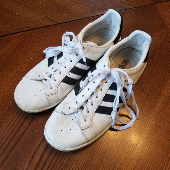 adidas Shoes - White & Black Adidas Grand Prix Shoes